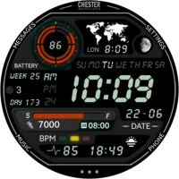 Chester LCD watch face